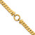 14k Polished Flat Curb Link with Center Circle Element 7.5 inch Bracelet