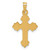 14k Polished Fleur de Lis Cross Pendant - XR-8DC370BF-2346