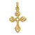 14k Polished Fleur De Lis Cross Pendant - XR-B943E4CD-2283