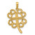 14K Polished Four Leaf Clover Pendant - D5-2D9547C3-6860