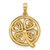 14K Polished Four Leaf Clover Pendant - D5-4A59A32E-8119