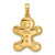 14K Polished Gingerbread Pendant