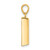 14K Polished Gold Bar Pendant