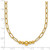 14K Polished Graduated Beads 18 inch Paperclip Link Necklace