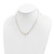 14K Polished Graduated Facet Beads 17 inch Necklace