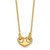 14k Polished Heart 18 inch Necklace