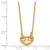 14k Polished Heart 18 inch Necklace