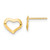 14K Polished Heart Post Earrings - YE-86FCF1EE-2420