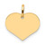 14K Polished Heart Shaped Disc Pendant - XC-3D0A406F-3838