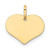 14K Polished Heart Shaped Disc Pendant - XC-3D0A406F-3838