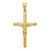14k Polished Hollow Crucifix Pendant