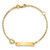 14K Polished ID with Heart Childrens Bracelet