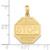 14k Polished I'LL NEVER STOP LOVING YOU Stopsign Pendant
