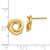 14K Polished Intertwined Circles Post Earrings