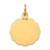 14k Polished IT'S A GIRL Scalloped Disc Charm