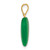 14K Polished Jade Heart Pendant