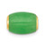 14K Polished Jade Oval Barrel Bead Chain Slide Pendant