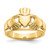 14k Polished Ladies Claddagh Ring - D1-4292D8B2-6034
