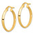 14k Polished Large 3mm Hoop Earrings