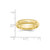 10k Yellow Gold 5mm Milgrain Half Round Comfort Fit Wedding Band Size 6.5
