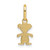 14k Polished Little Girl Pendant