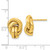 14k Polished Love Knot Hollow Post Earrings