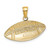 14k Polished Medium Football Charm