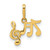 14K Polished Music Notes Pendant - YC-6ADA1949-9460