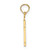 14k Polished Number 1 Pendant - NU-88D68CB5-5536