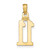 14k Polished Number 11 Pendant