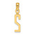 14k Polished Number 2 Pendant - NU-FB165E80-5227