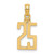14k Polished Number 25 Pendant