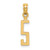 14k Polished Number 5 Pendant - NU-E7C97A36-1391