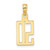14k Polished Number 50 Pendant