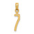14k Polished Number 7 Pendant - NU-839CF6D5-3649