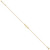 14k Polished Open Heart 10 inch Anklet Plus 0.75 inch Extender