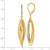 14k Polished Oval Twisted Dangle Leverback Earrings - TF-2813709B-2665