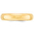 10k Yellow Gold 5mm Standard Weight Comfort Fit Wedding Band Size 14