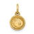 14K Polished Pancake Stack Pendant