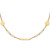 14K Polished Paperclip Link with Circles and Bars 18 inch Necklace