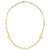 14K Polished Paperclip Link with Circles and Bars 18 inch Necklace