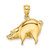 14K Polished Pig Charm
