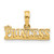 14K Polished PRINCESS Charm