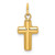 14k Polished Puffed Cross Pendant - XR-EF60E146-4956