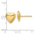 14K Polished Puffed Heart Post Earrings - TF-B5E5E41D-7503