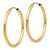 14k Polished Round Endless 2mm Hoop Earrings - H9-94276139-5854