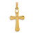 14k Polished Rounded Cross Pendant - XR-68112F5F-2871