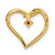 14k Polished Ruby Heart Chain Slide