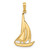 14K Polished Sailboat Charm - D5-56877762-9459