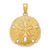 14K Polished Sand Dollar Charm - K7-E03BC305-4740